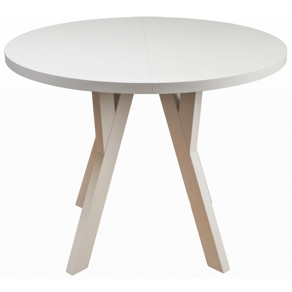 Selsey Ausziehbarer Esstisch Greige 100–180x100 cm style modern Taupe Spanplatte