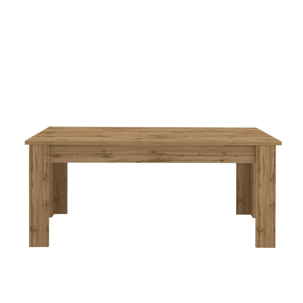 Table extensible 6-8 personnes 140/190 cm effet bois chêne