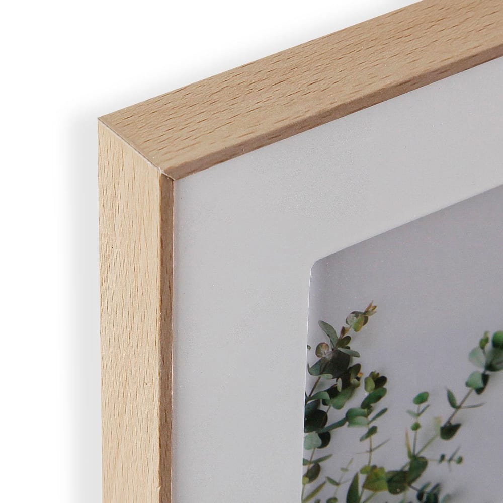 Cadre photo multiple effet bois 4 photos 31.5x31.5cm — vue 4