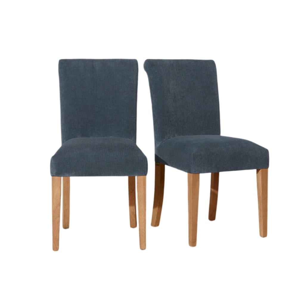 Lot de 2 chaises en hévéa