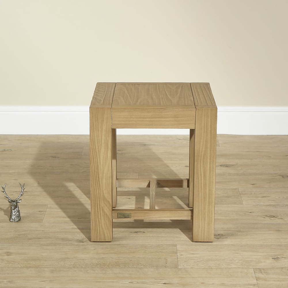 Moderner Hocker aus Massivholz Braun - Maisons Du Monde