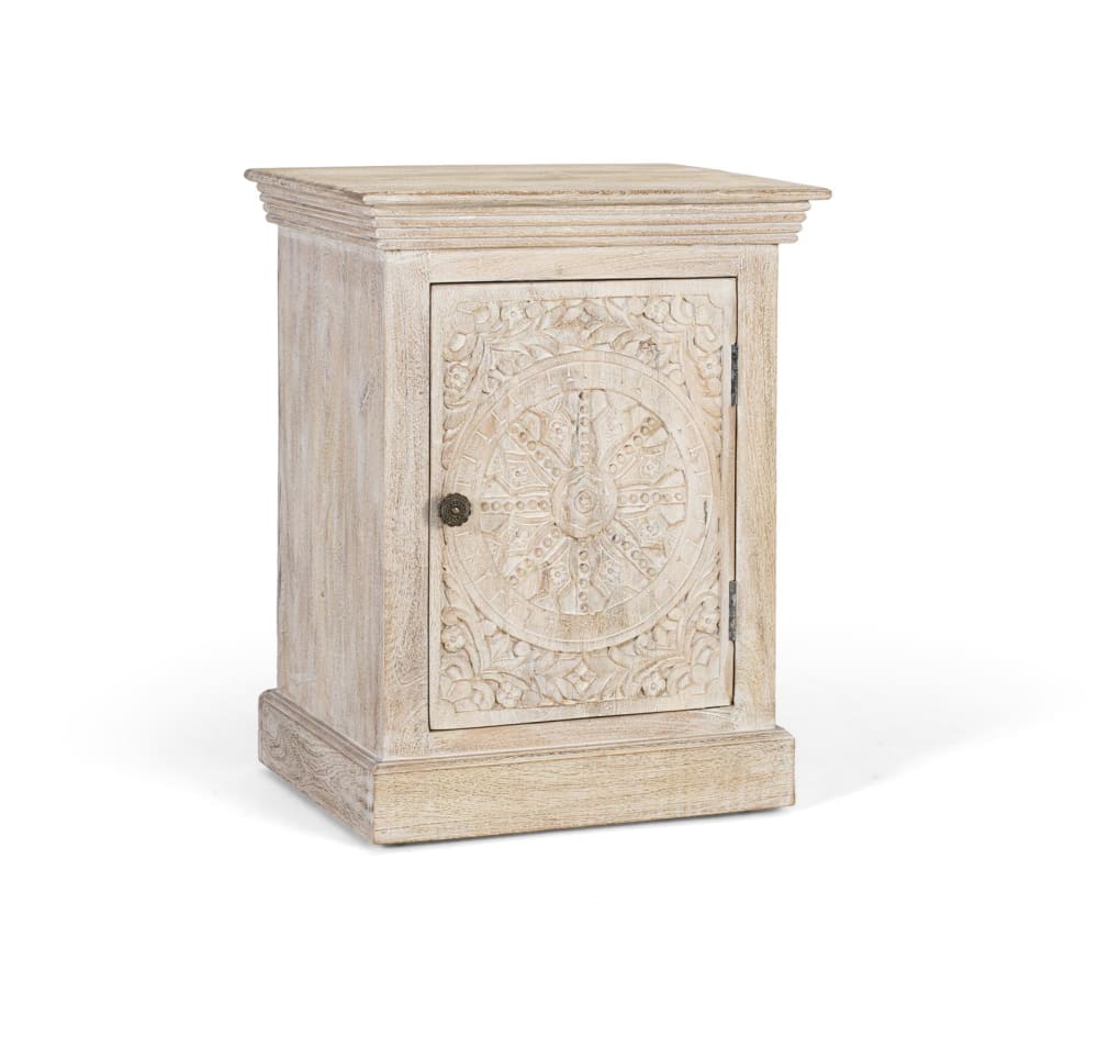 Petite table en bois de manguier finition sable