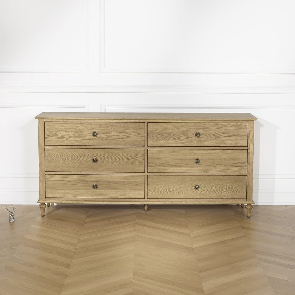 Eichenkommode mit 6 Schubladen helle Tönung - Maisons Du Monde