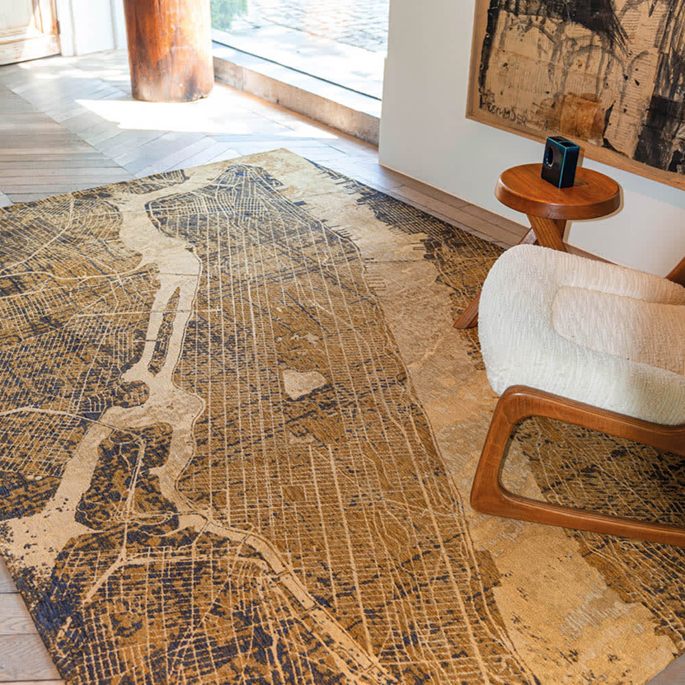 NEW YORK - Teppich waschbar In-/Outdoor Gelb 140x200 - Maisons Du