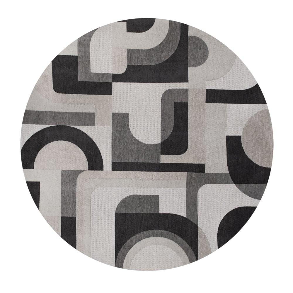 Louis de Poortere Teppich aus Polyester, 140x140, multicolor style modern Mehrfarbig Pes - Polyester