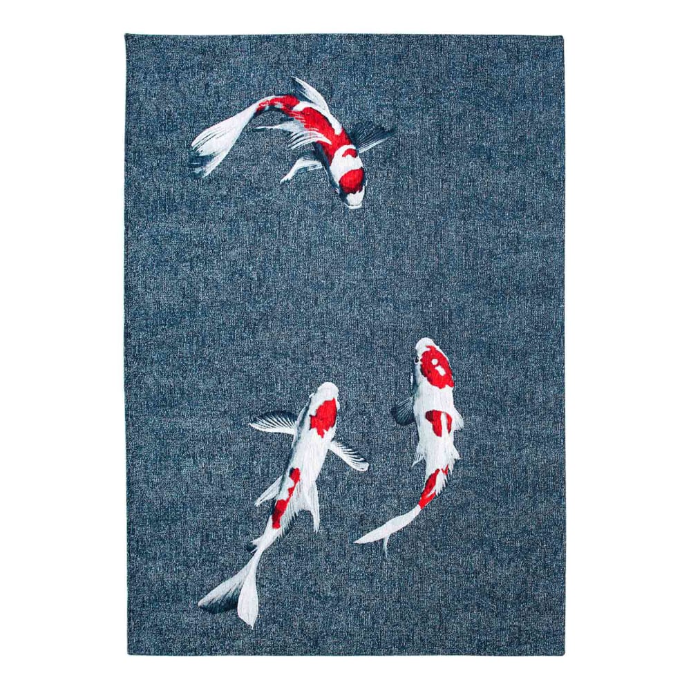 Teppich waschbar In-/Outdoor Blau 280x390 - Maisons Du Monde