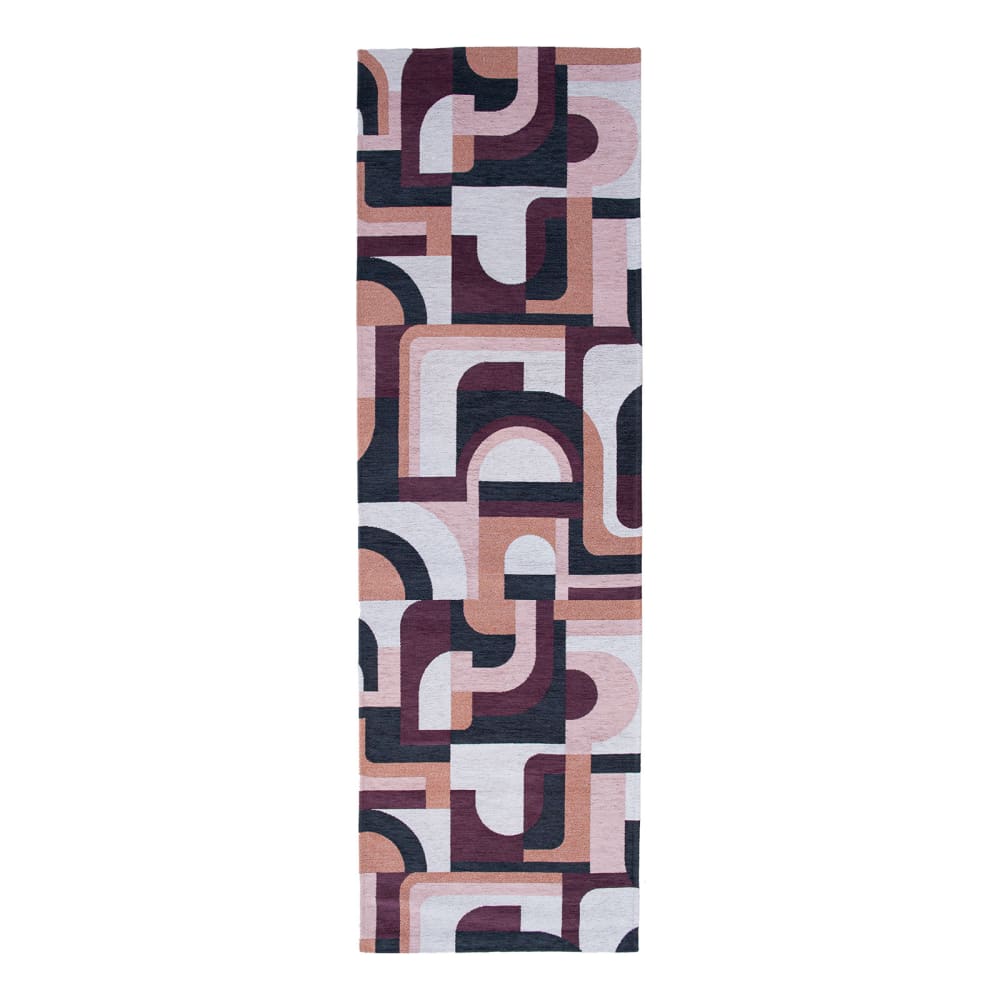Louis de Poortere MODULE - Teppich Rose 80x250 style modern Rosa Pes - Polyester