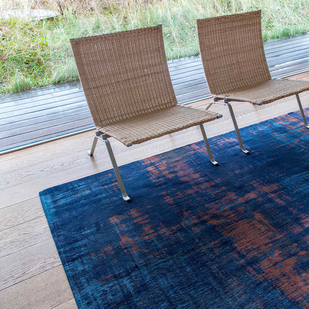 Tapis salon et chambre tissé plat 080x150 cm noir — vue 4