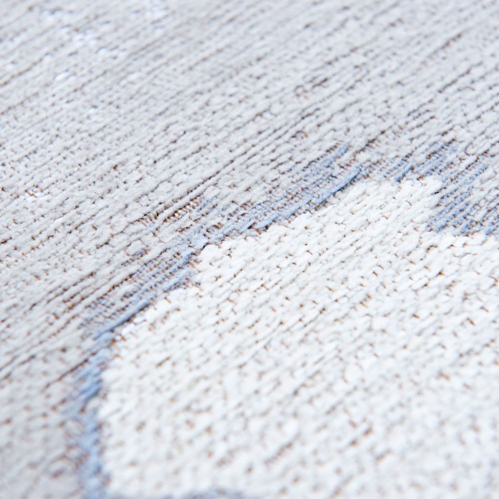Tapis salon et chambre tissé plat 080x150 cm gris — vue 4