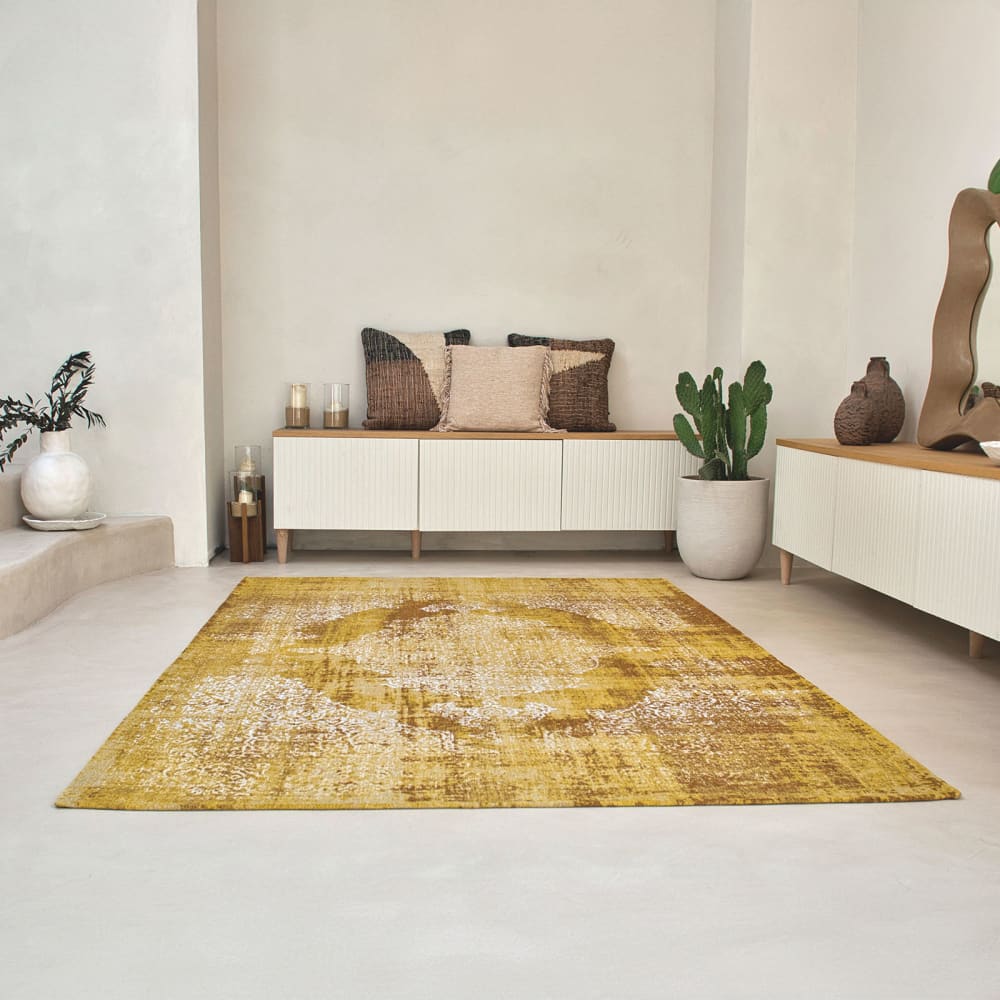 KIRMAN - Teppich Gelb 170x240 - Maisons Du Monde