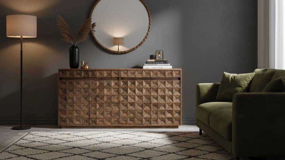 Sideboard aus Mangoholz mit gealtertem Finish - Maisons Du Monde