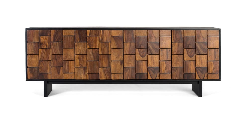 Buffet à quatre portes en bois de sheesam