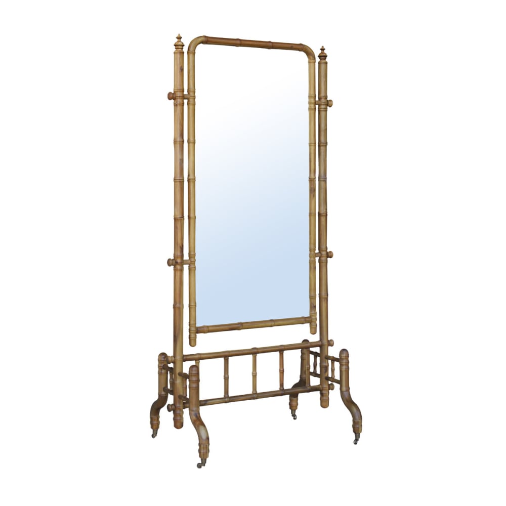 Miroir 193 x 88 cadre en acacia teinte naturelle