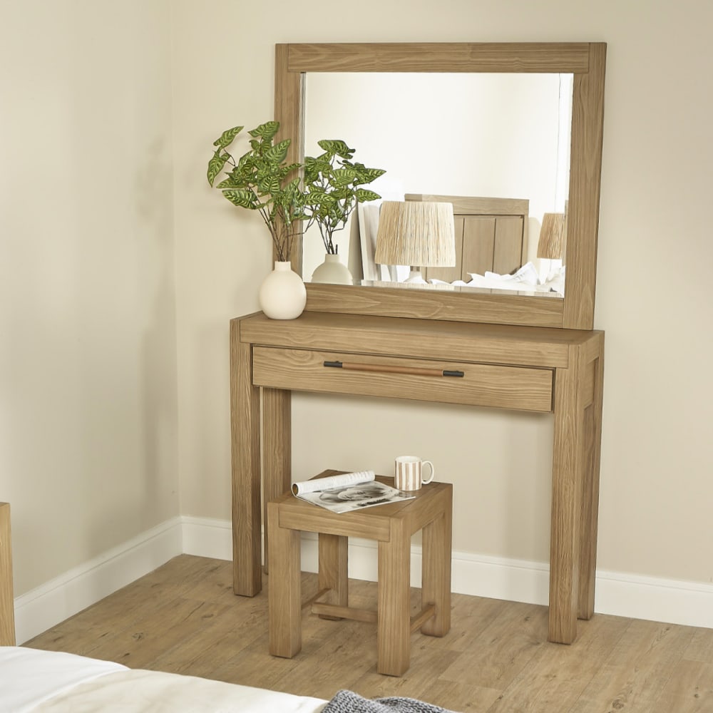 Miroir 107 x 85 cadre en pin marron — vue 4