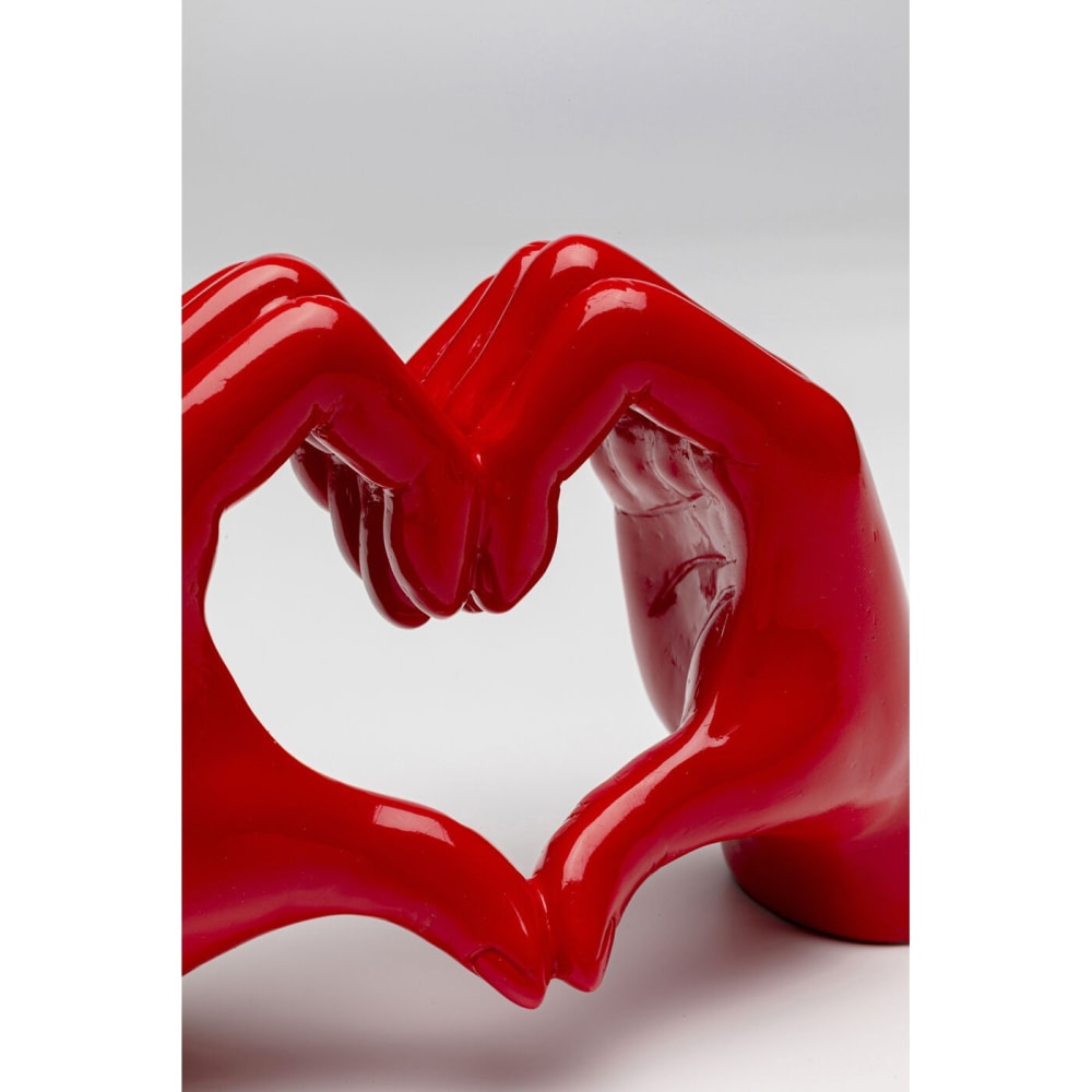 Deko-Objekt Hände aus Polyresin, rot, H12cm - Maisons Du Monde