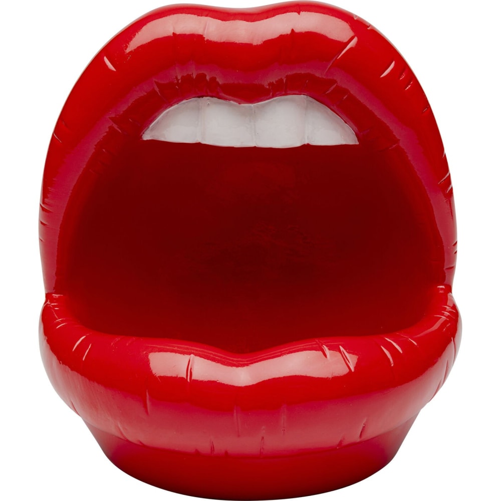 Kare Design Deko-Objekt Lippen aus Polyresin, rot, H21cm style modern - Harz