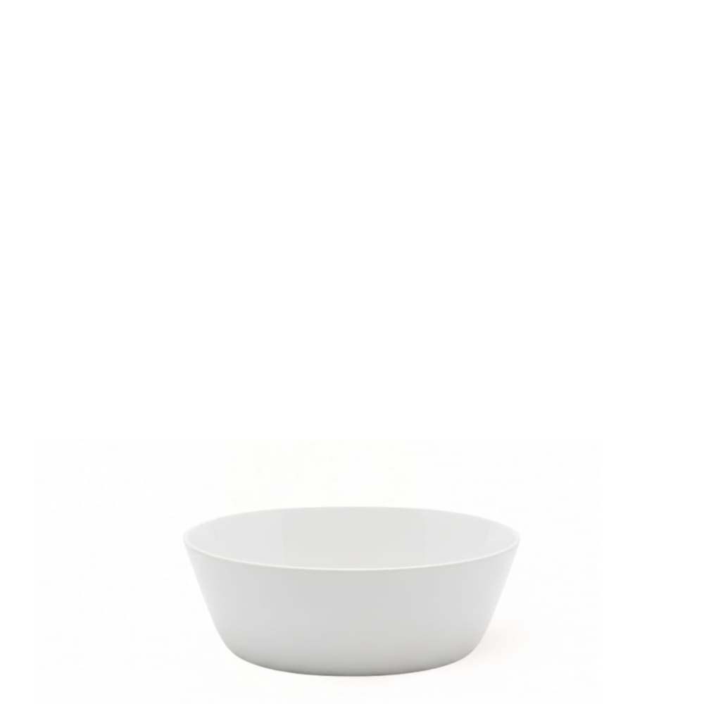 Set de 4 assiettes en porcelaine blanche d20 Set de 4 assiettes en porcelaine blanche d20