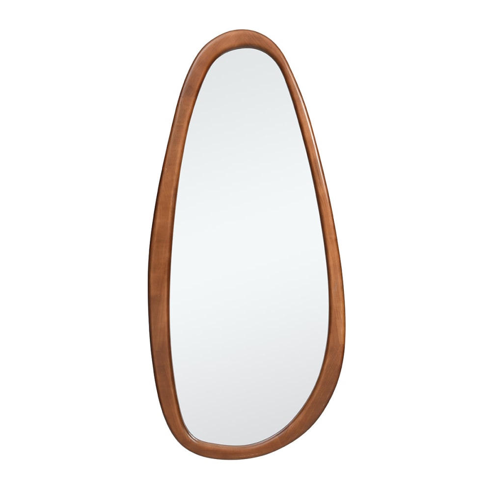 Miroir décoratif organique en bois marron H150