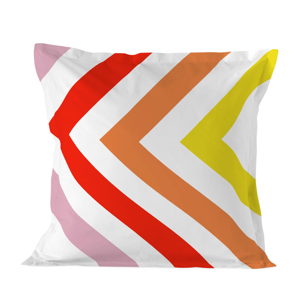 Taie d'oreiller 100% Coton Multicolore 80x80 cm