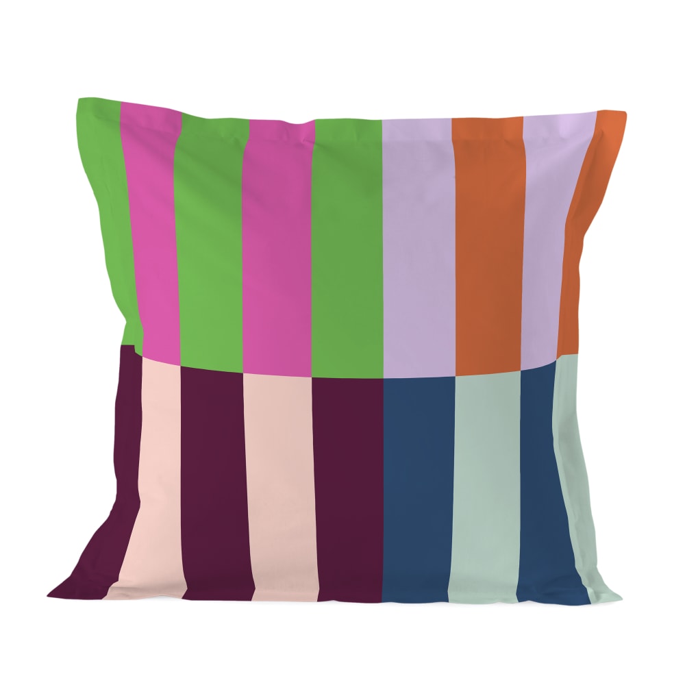 Happy Friday Kissenbezug aus 100% Baumwolle 80x80 cm Mehrfarbig style modern Mehrfarbig Baumwolle