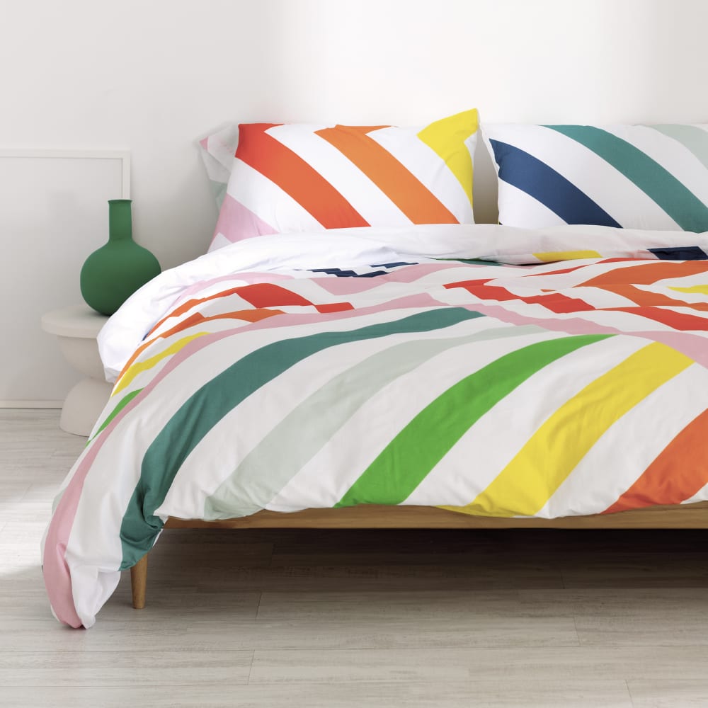 Bettbezug aus 100% Baumwolle 260x240 cm Mehrfarbig - Maisons Du