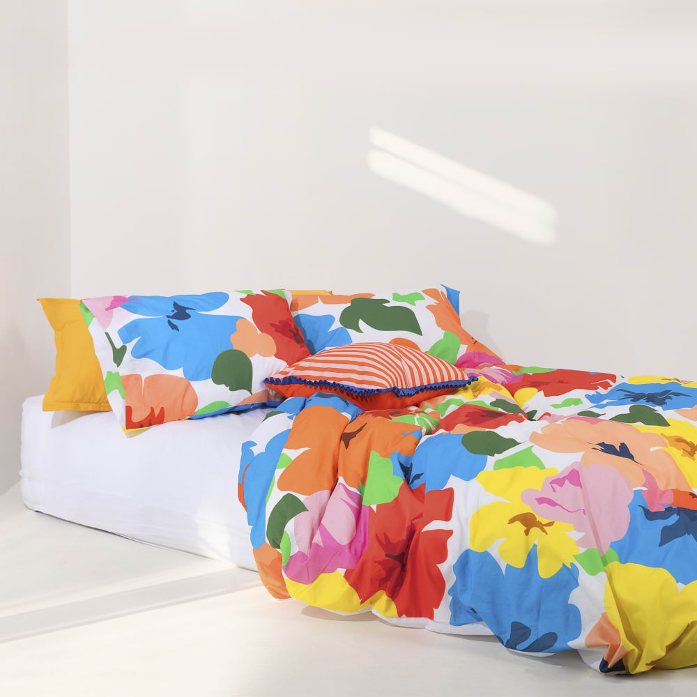 Bettbezug aus 100% Baumwolle 220x220 cm Mehrfarbig - Maisons Du