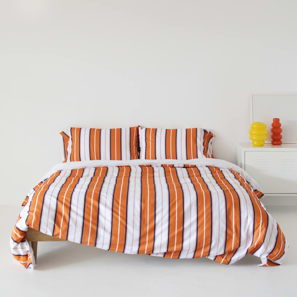 Housse de couette 100% Coton Multicolore 155x220 cm