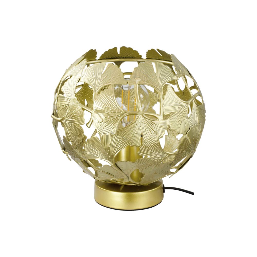 Lampe en métal feuilles de ginko biloba — vue 4