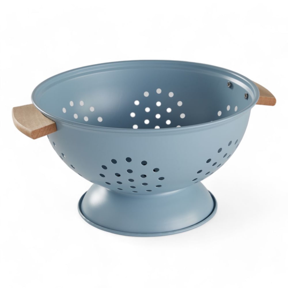 Passoire en métal avec poignées 24x14cm Bleu