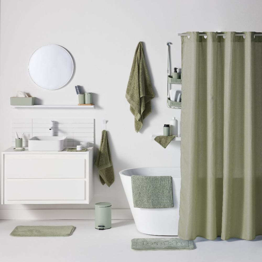 Accessoires de salle de bain pour savon et brosse à dents 8x9cm vert — vue 4