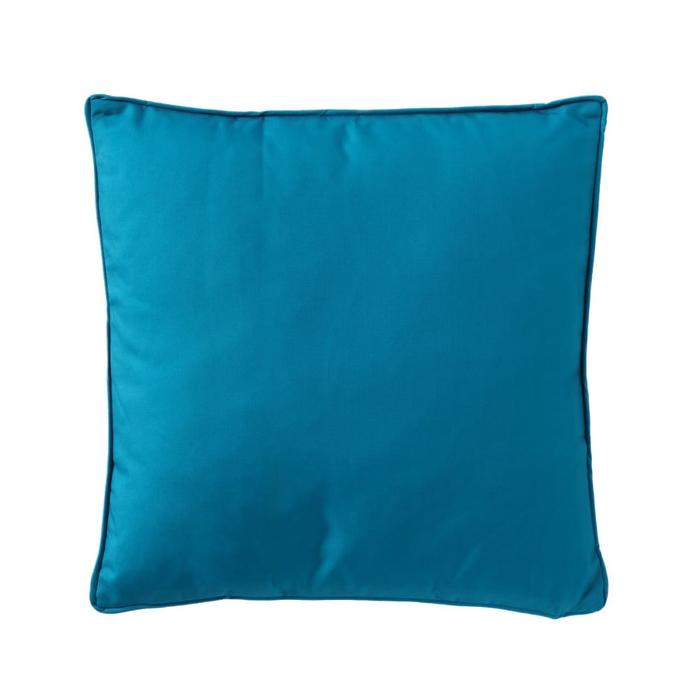 Coussin d'extérieur carré déhoussable  40x40cm Bleu turquoise