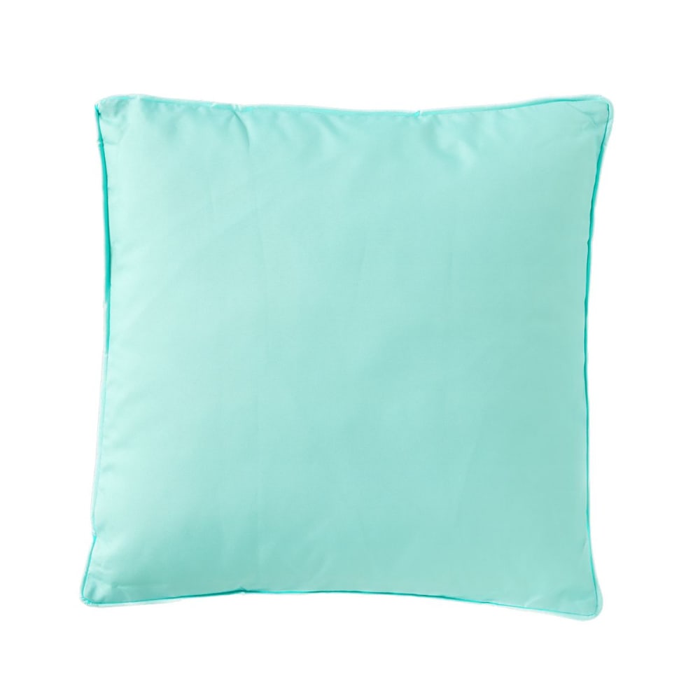 Coussin d'extérieur carré déhoussable  40x40cm Bleu clair
