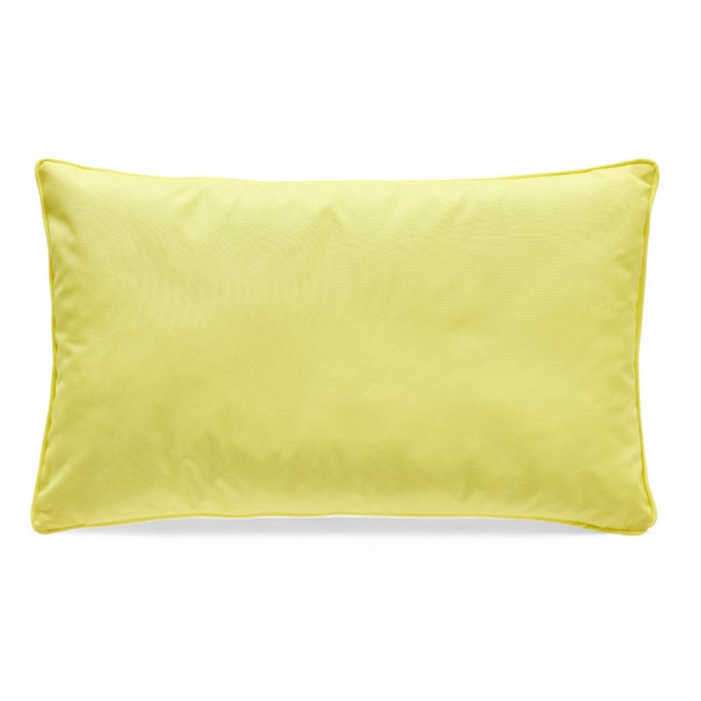 Coussin d'extérieur rectangulaire déhoussable  30x60cm Jaune