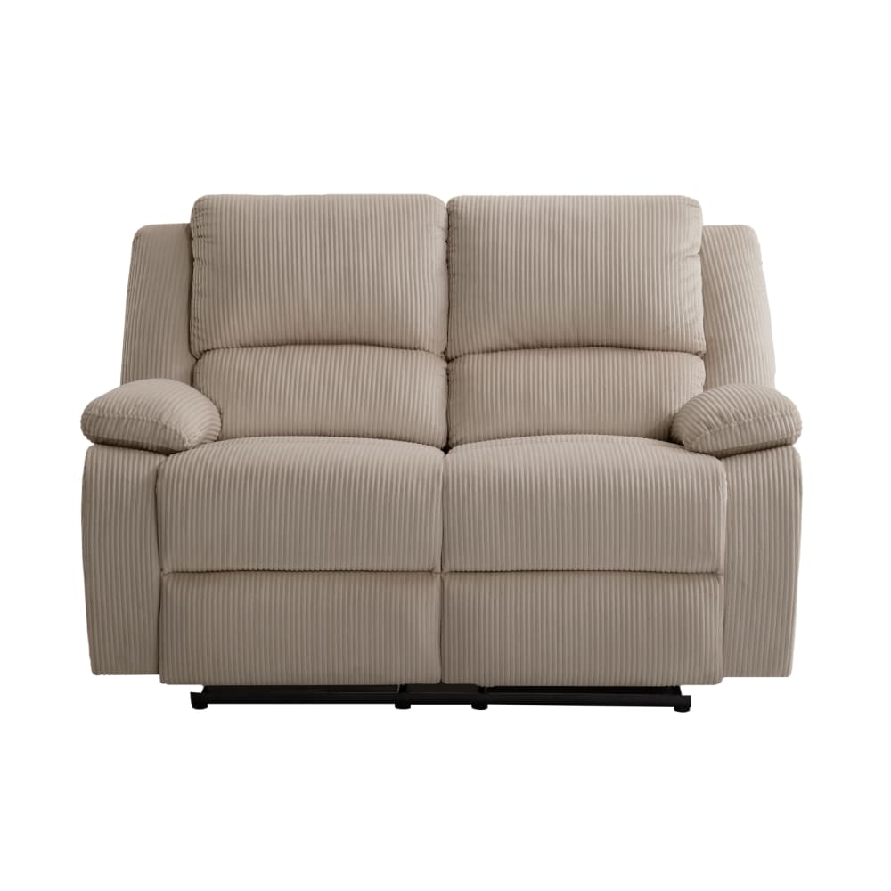 Canapé de relaxation 2 places en velours côtelé - Taupe