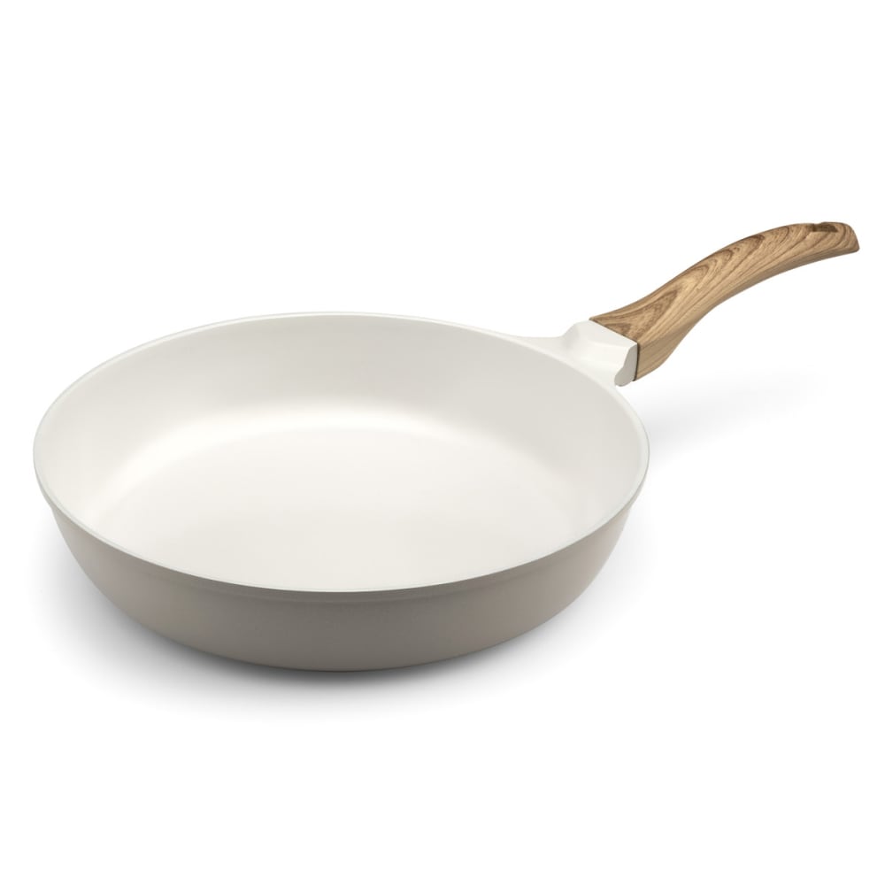 Poêle 28 cm avec revêtement - blanche