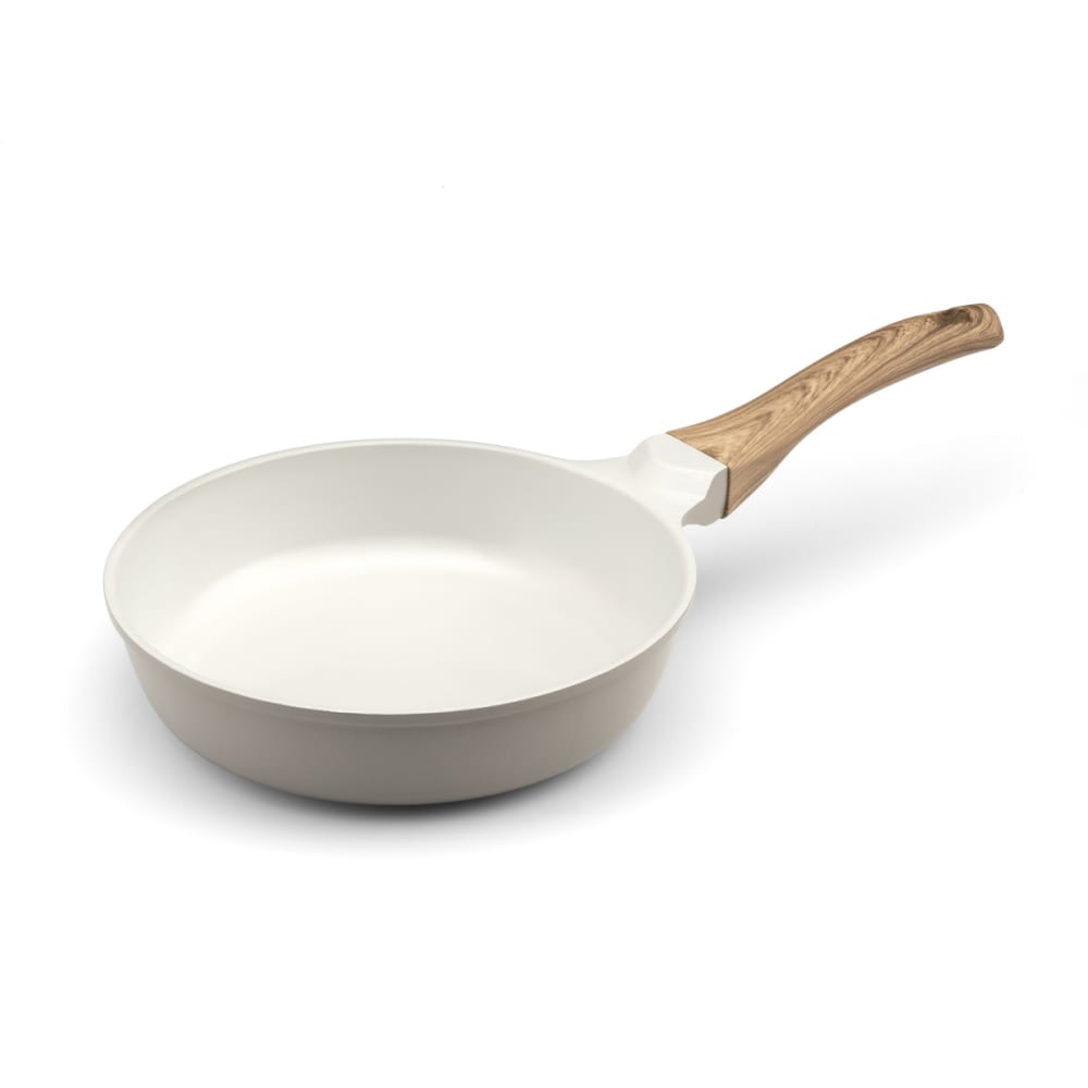 Poêle 20 cm avec revêtement - blanche