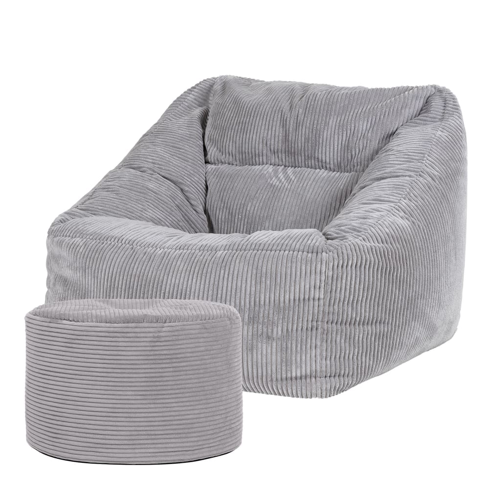 Pouf fauteuil avec repose-pied