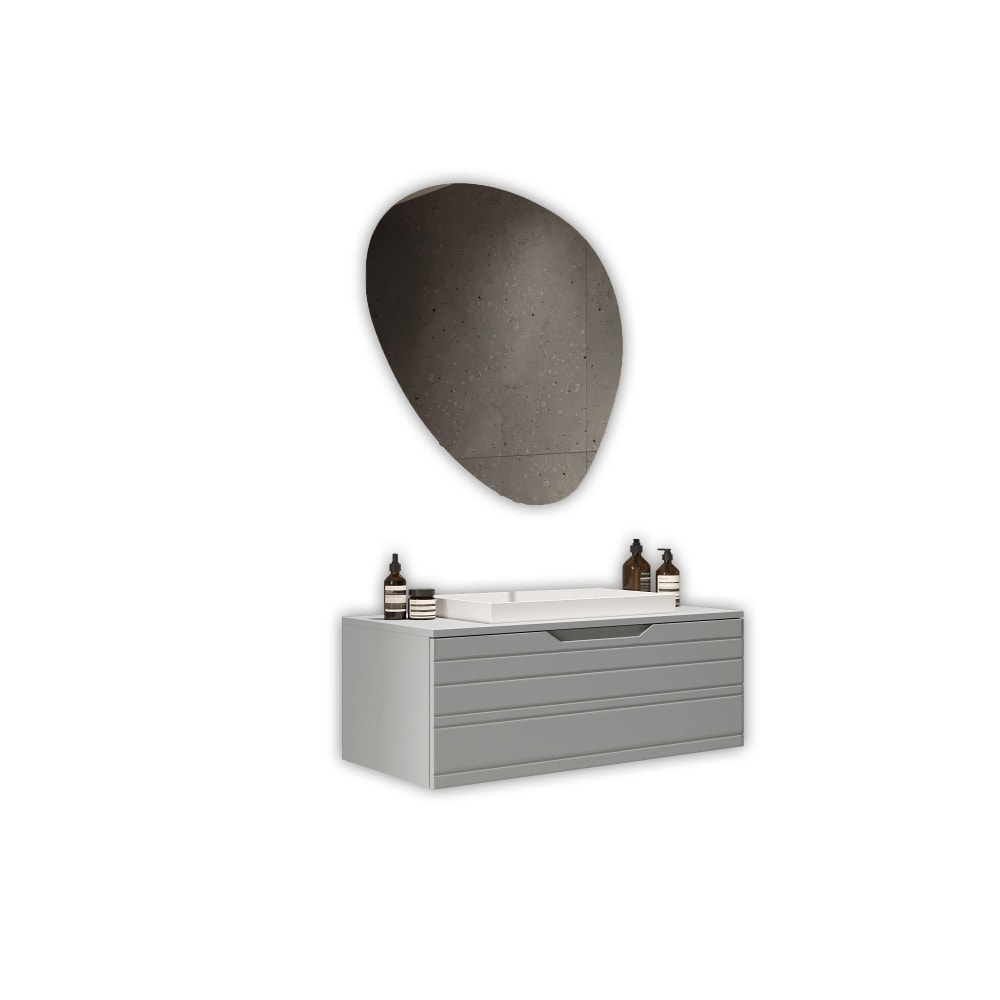 Composition de salle - gris bain