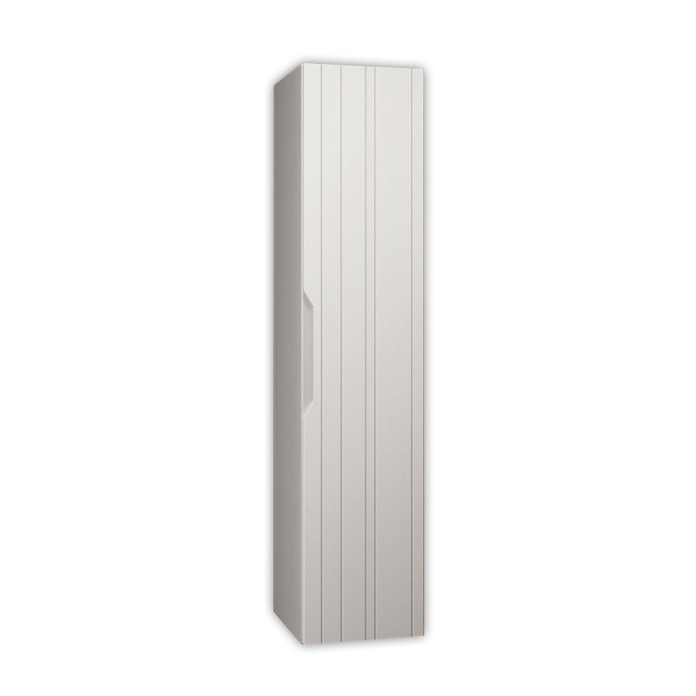 Colonne bain en MDF blanc - mat