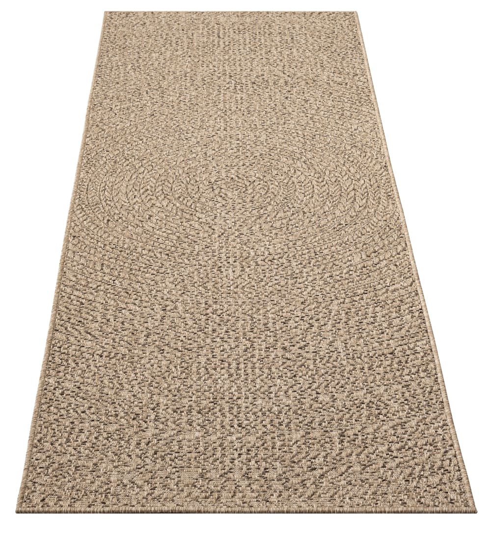 Tapis extérieur jute intempéries - Nature - 80 x 250 cm