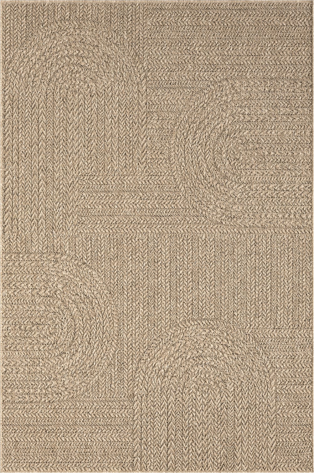 Tapis extérieur jute intempéries - Nature - 120 x 170 cm