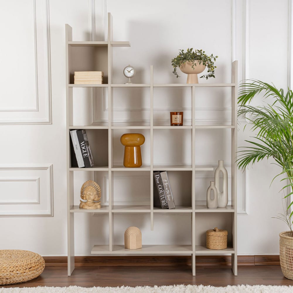Étagère en bois h188cm - beige