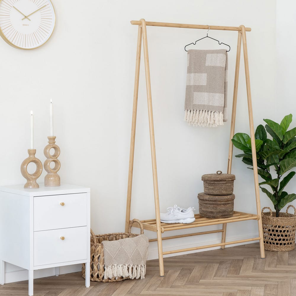 Plaid en coton mélangé 130x180cm - Beige