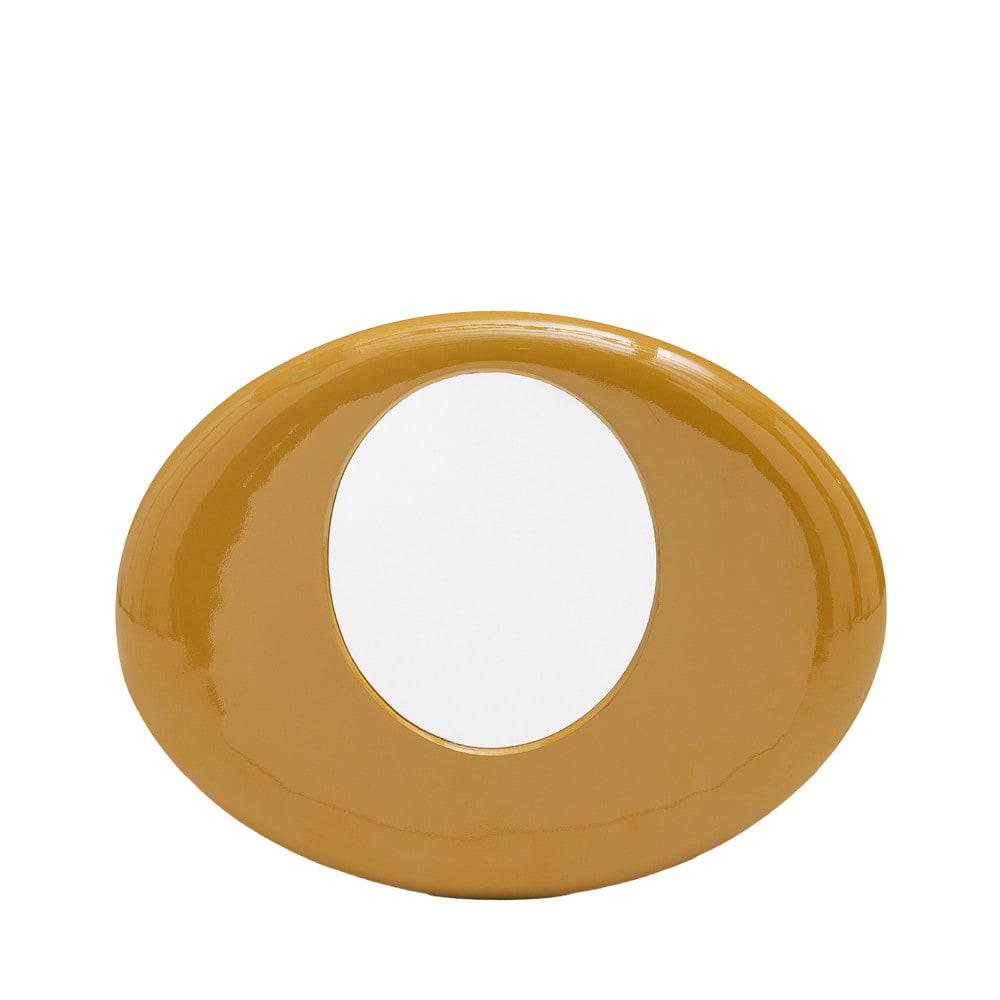 Miroir en aluminium 39,5x51cm - Jaune