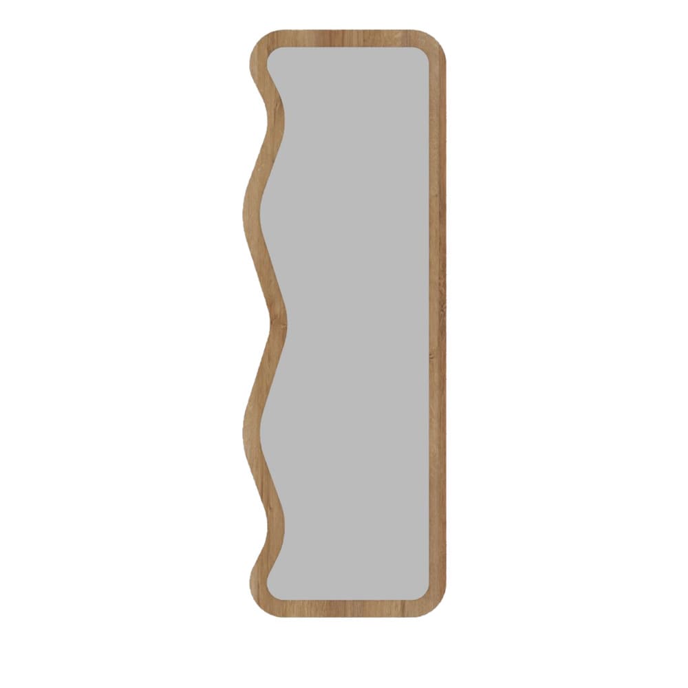 Miroir sur pieds en bois 50x160cm - Bois clair