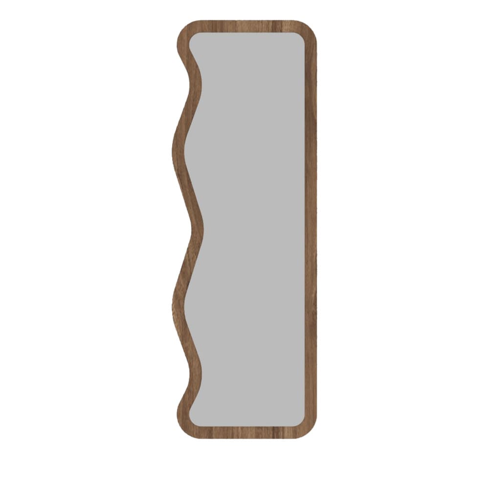 Miroir sur pieds en bois 50x160cm - Bois foncé