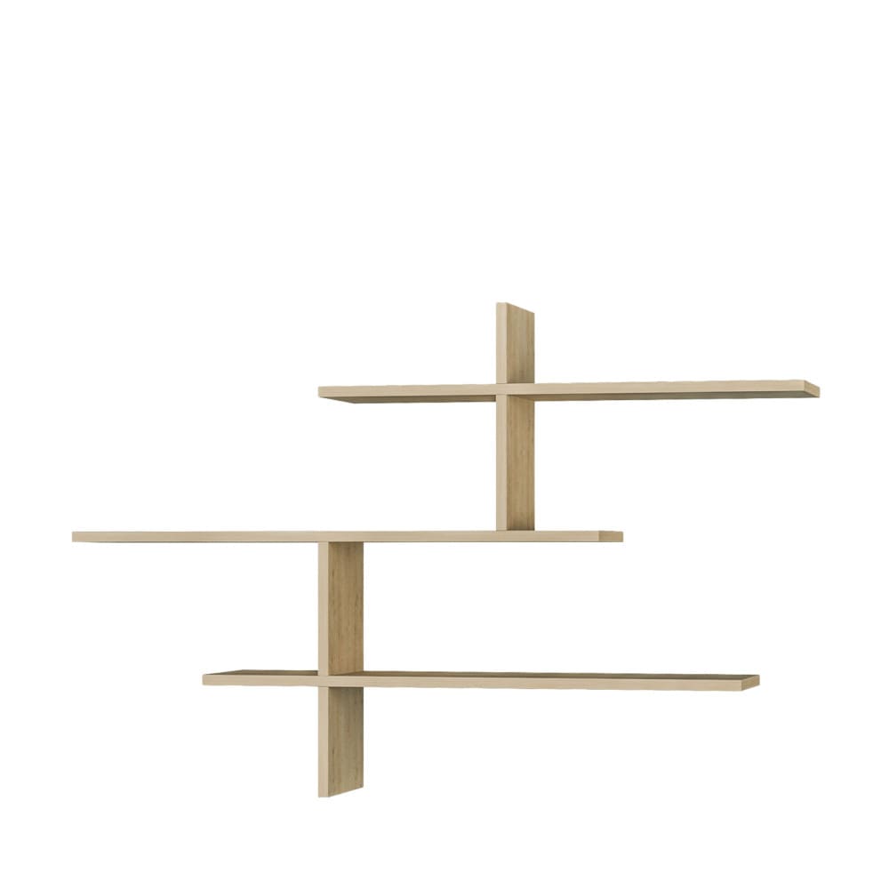 Étagère murale en bois L123cm - Bois clair