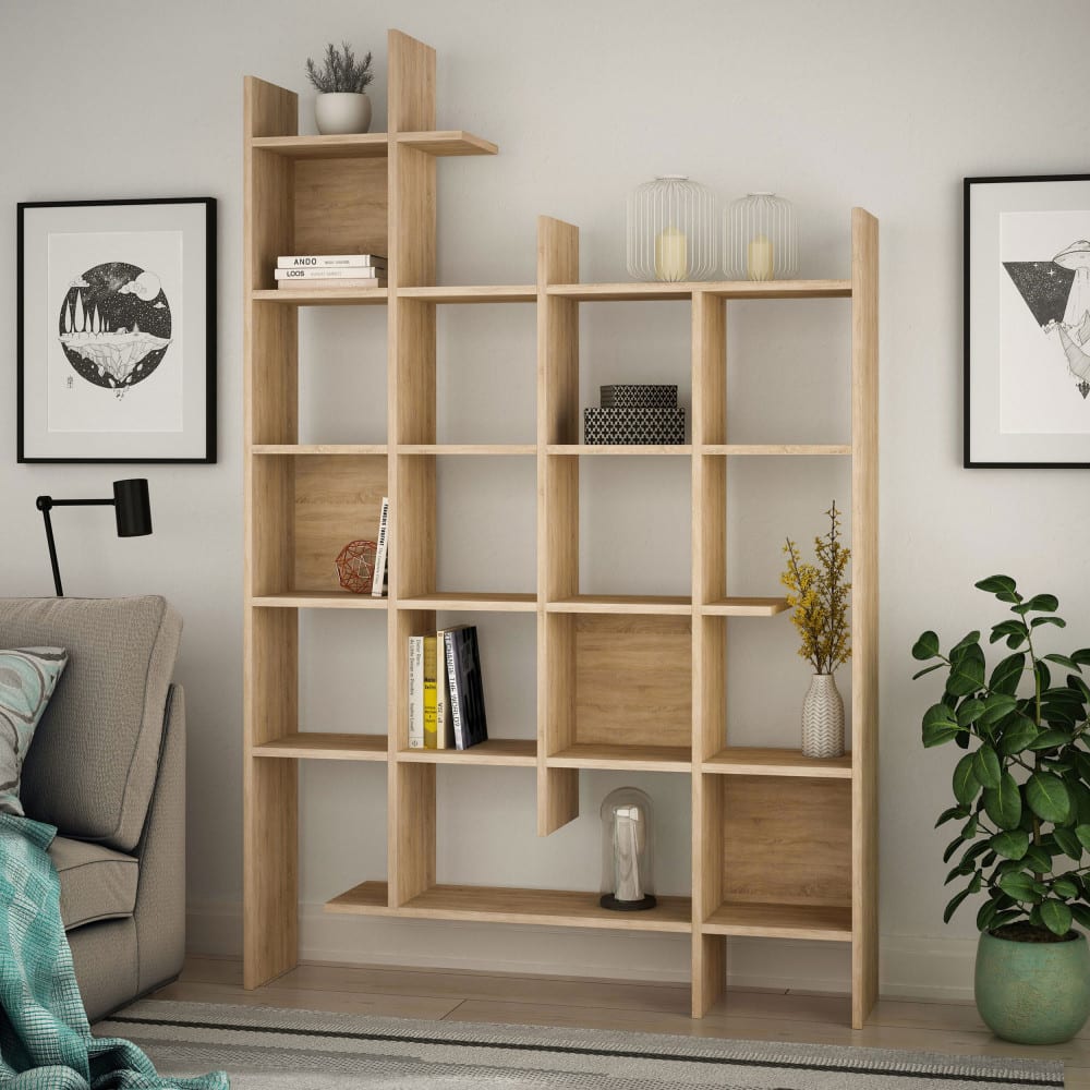 Étagère en bois h188cm - bois clair