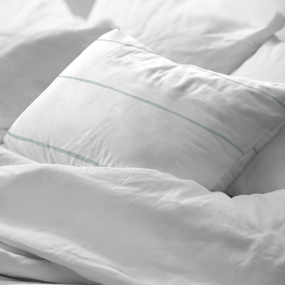 Kissenbezug aus 100% Baumwolle 200 Fäden mintgrün 48x125 cm -