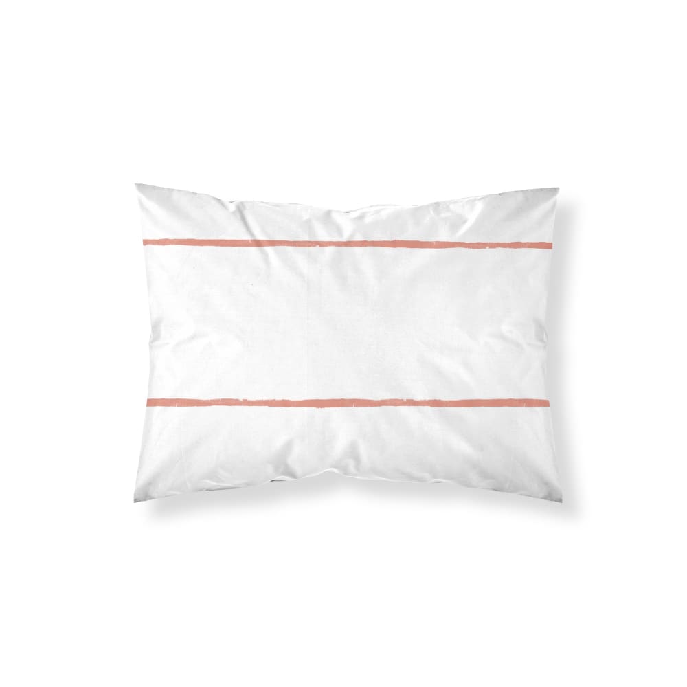 Taie d’oreiller 100% coton 200 fils orange 50x80 cm